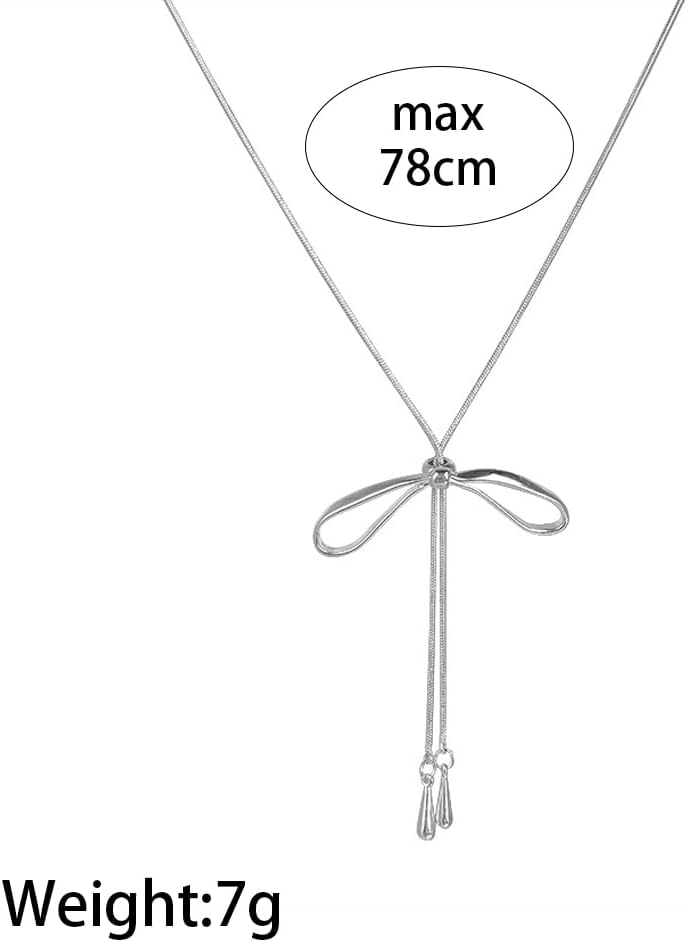FUTIMELY Dainty Long Gold Necklace for Women,Thin Herringbone Chain Necklace,Long Lariat Necklace Body Jewelry - Image 2